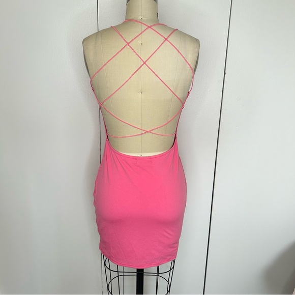 Just Quella Bodycon Backless Mini Dress NWT - Picture 4 of 12
